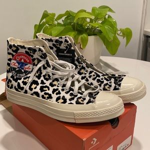 Black + White Leopard Chuck Taylor All-Star Sneakers